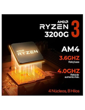 Computadora gamer Xtreme PC Gaming XTBRR316GBVEGA8TGB AMD Ryzen 3 AMD Radeon Vega 8 16 GB RAM 500 GB SSD