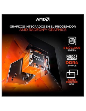 Computadora gamer Xtreme PC Gaming XTBRR316GBVEGA8TGB AMD Ryzen 3 AMD Radeon Vega 8 16 GB RAM 500 GB SSD
