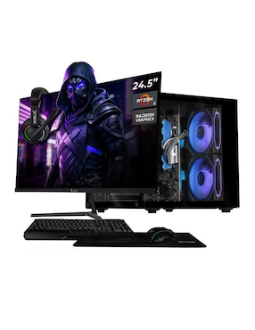 Computadora gamer Xtreme PC Gaming XTBRR516GBVEGA11MTGB 24 pulgadas Full HD AMD Ryzen 5 AMD Radeon Vega 11 16 GB RAM 500 GB SSD