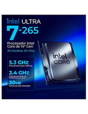 Computadora gamer Xtreme Pc Gaming Intel Core Ultra 7 Integradas 16 GB RAM 1 TB SSD
