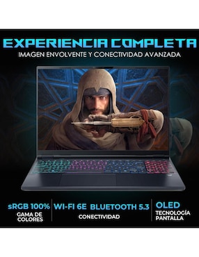 Laptop gamer Acer Predator Helios Neo 16S 16 pulgadas WQXGA Intel core ultra 9 NVIDIA GeForce RTX 5070 ti 32 GB RAM 1 TB SSD