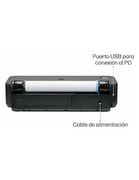 Plotter HP 5HB07D alámbrico e inalámbrico impresión a color