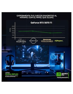 Computadora gamer Xtreme PC Gaming XTMSII932GB55070TI110RB Intel core i9 NVIDIA GeForce RTX 5070 Ti 32 GB RAM 1 TB SSD