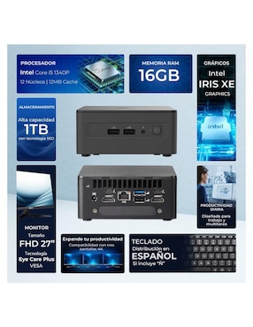 Mini PC Asus Nuc 13 Pro Intel Core i5 Intel Iris Xe 16  GB RAM 1 TB SSD