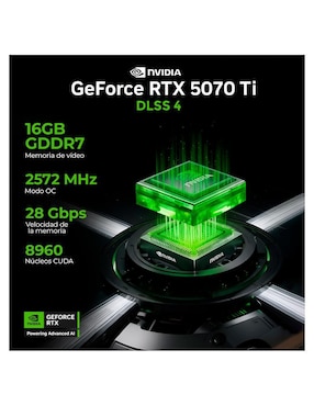 Computadora Gamer Xtreme PC Gaming XTHYR932GB55070TIM AMD Ryzen 9 NVIDIA GeForce RTX 5070 Ti 32 GB RAM 1 TB SSD