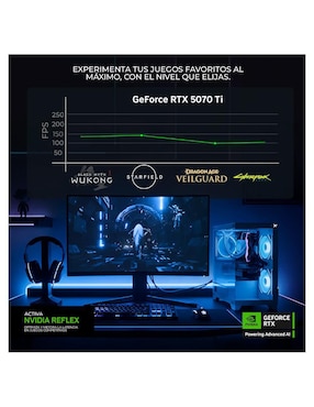 Computadora Gamer Xtreme PC Gaming XTHYR932GB55070TIM AMD Ryzen 9 NVIDIA GeForce RTX 5070 Ti 32 GB RAM 1 TB SSD