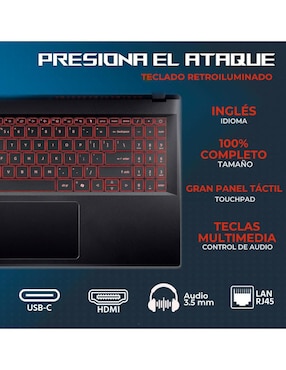Laptop gamer Acer Nitro V 15 15.6 pulgadas Full HD Intel Core i5 NVIDIA GeForce RTX 5050 24 GB RAM 512 GB SSD