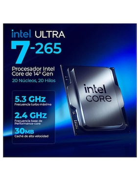 Computadora gamer Xtreme PC Gaming XTBRU716GB5XEMTGB 27 pulgadas Full HD Intel Core Ultra 7 integradas 16 GB Ram1 TB SSD