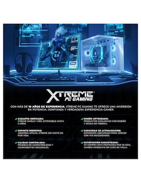Computadora gamer Xtreme Pc Gaming XTBRI316GBHD730MTGB 24 pulgadas Full HD Intel Core I3 Intel UHD Graphics 730 16 GB RAM 500 GB SSD