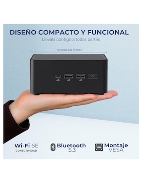 Mini Pc Asus NUC 14 PRO Intel Core Ultra 7 Integrada 16 GB RAM 1 TB SSD