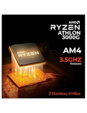 Computadora Gamer Xtreme PC Gaming XTBRAT16GBVEGA3MTGB 23.8 pulgadas Full HD AMD Athlon AMD Radeon Vega 3 16 GB RAM 500 GB SSD