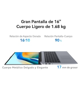 Laptop thin & light Huawei Matebook D16 16 pulgadas Full HD+ Intel Core i5 Intel UHD Graphics 16 GB RAM 512 GB SSD