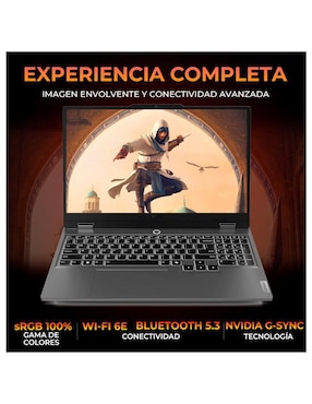 Laptop gamer Lenovo 83JG007PUS 15.6 pulgadas Full HD AMD Ryzen 7 NVIDIA GeForce RTX 5060 16 GB RAM 512 GB SSD