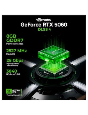 Computadora gamer Xtreme PC Gaming XTPCR516GB5060MAE 32 pulgadas QHD AMD Ryzen 5 NVIDIA GeForce RTX 5060 16 GB RAM 1 TB SSD