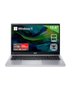Laptop Thin & Light pantalla táctil Acer Aspire Go15 15.6 pulgadas FULL HD AMD Ryzen 5 AMD Radeon Graphics 16 GB RAM 512 GB SSD