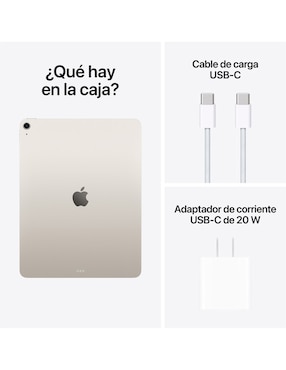 Apple iPad Air M4 13 pulgadas 256 GB 12 GB RAM Blanco Estelar