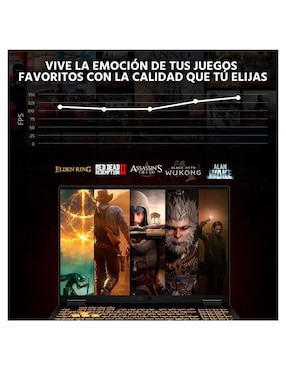 Laptop gamer Asus TUF16I-5070CI7321TM 16 pulgadas WUXGA Intel Core i7 NVIDIA GeForce RTX 5070 32 GB RAM 1 TB SSD