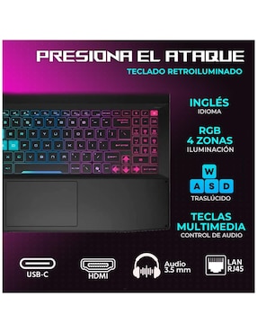 Laptop gamer Msi KT15I-5070Ci7321TM 15.6 pulgadas QHD Intel Core i7 NVIDIA GeForce RTX 5070 32 GB RAM 1 TB SSD