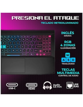 Laptop gamer Msi KT15I-5070Ci7641TM 15.6 pulgadas QHD Intel Core i7 NVIDIA GeForce RTX 5070 64 GB RAM 1 TB SSD