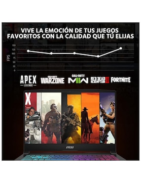 Laptop gamer Msi KT15I-5070Ci7641TM 15.6 pulgadas QHD Intel Core i7 NVIDIA GeForce RTX 5070 64 GB RAM 1 TB SSD