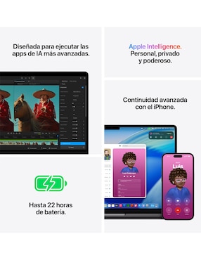 Apple MacBook Pro 14 pulgadas M5 Pro 24 GB RAM 1TB SSD Negro Espacial