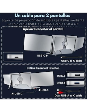 Monitor portátil Mr. Gadgets IPS Full HD 12 pulgadas S200