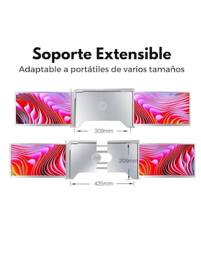 Monitor portátil Mr. Gadgets IPS Full HD 14 pulgadas S688