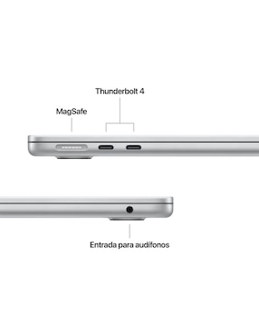 Apple MacBook Air 13 pulgadas Chip M5 16 GB RAM 512 GB SSD Color Plata