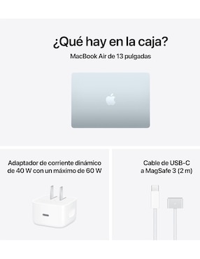 Apple MacBook Air 13 pulgadas Chip M5 16 GB RAM 512 GB SSD Azul Cielo