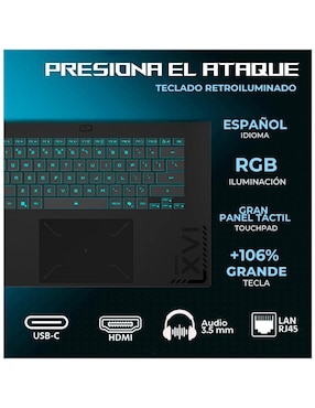 Laptop gamer Gigabyte GA16E-5050Ci732512M 16 pulgadas WUXGA Intel Core i7 NVIDIA GeForce RTX 5050 32 GB RAM 512 GB SSD