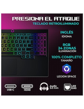 Laptop gamer Lenovo L5iI-5060CU7321TM 15 pulgadas WQXGA Intel Core Ultra 7 255HX NVIDIA GeForce RTX 5060 32 GB RAM 1 TB SSD