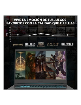 Laptop gamer MSI TH15I-2050R5321M 15.6 pulgadas Full HD AMD Ryzen 5 Nvidia GeForce RTX 2050 32 GB RAM 1 TB SSD