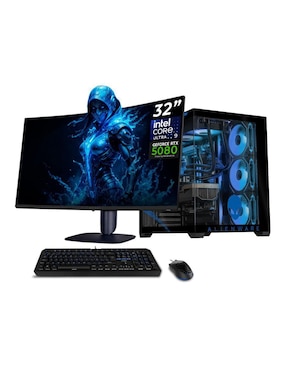 Computadora gamer Xtreme Pc Gaming XTPCU932GB55080MAEV2 32 pulgadas QHD Intel Core Ultra 9 285 NVIDIA GeForce RTX 5080 32 GB RAM 1 TB SSD