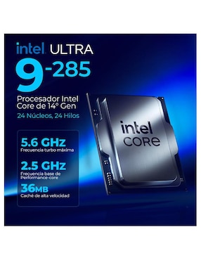 Computadora gamer Xtreme Pc Gaming XTPCU932GB55080MAEV2 32 pulgadas QHD Intel Core Ultra 9 285 NVIDIA GeForce RTX 5080 32 GB RAM 1 TB SSD