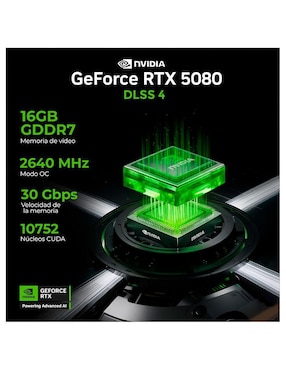 Computadora gamer Xtreme Pc Gaming XTPCU932GB55080MAEV2 32 pulgadas QHD Intel Core Ultra 9 285 NVIDIA GeForce RTX 5080 32 GB RAM 1 TB SSD