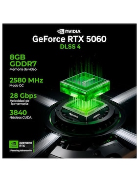 Computadora gamer Xtreme PC Gaming XTPCR732GB5060MCHB 27 pulgadas Full HD AMD Ryzen 7 NVIDIA GeForce RTX 5060 16 GB RAM 1 TB SSD