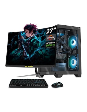 Computadora Gamer Xtreme PC Gaming Xtpcr732gb5060timchg 27 Pulgadas FULL HD AMD Ryzen 7 Nvidia Geforce Rtx 5060 Ti 32 GB RAM 1 TB SSD