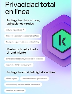 Licencia Antivirus Plus Kaspersky para 1 usuario