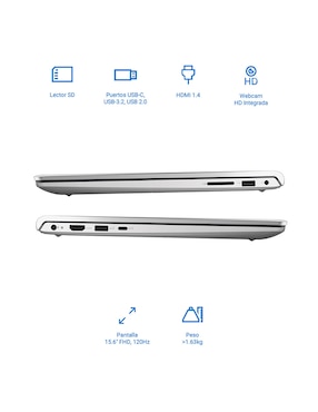Laptop Thin & Light Dell DC15255 15.6 pulgadas Full HD AMD Ryzen 7 AMD Radeon 16 GB RAM 1 TB SSD