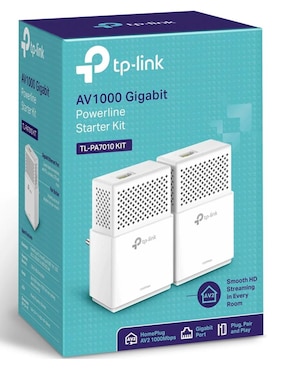 Set Extensor de Rango TP-Link TL-PA7010KIT AV1000 Powerline Gigabit Ethernet