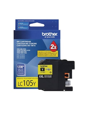 Cartucho De Tinta Brother LC105Y Amarillo XL 1200 PAG P/6720DW/6920DW