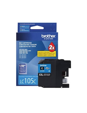 Cartucho De Tinta Brother LC105C Cyan XL 1200 PAG P/6720DW/6920DW