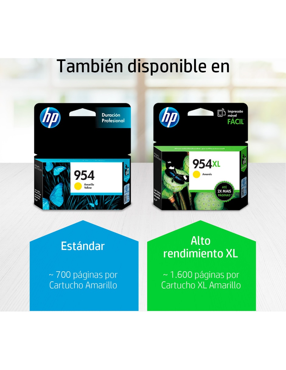 Cartucho tinta original 954 amarillo 4
