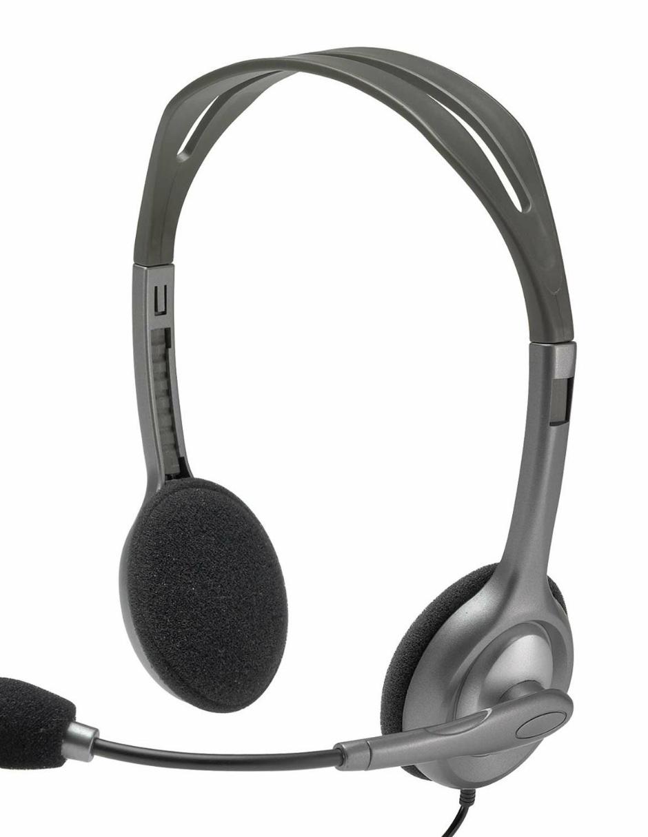 Audífonos On-Ear H111 Stereo Headset gris
