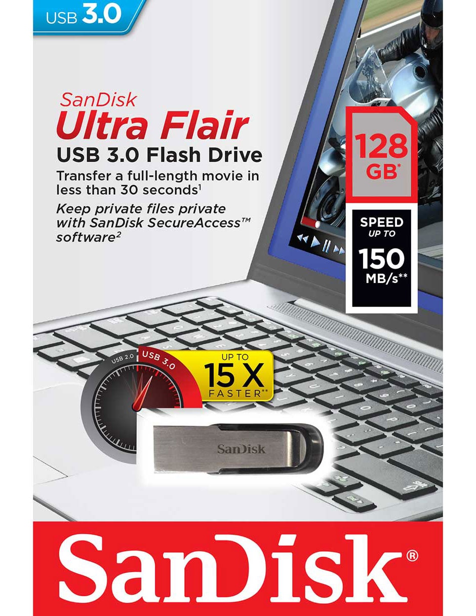 Memoria USB 3.0 Ultra Flair 128 GB Memoria USB 3.0 Ultra Flair 128 GB