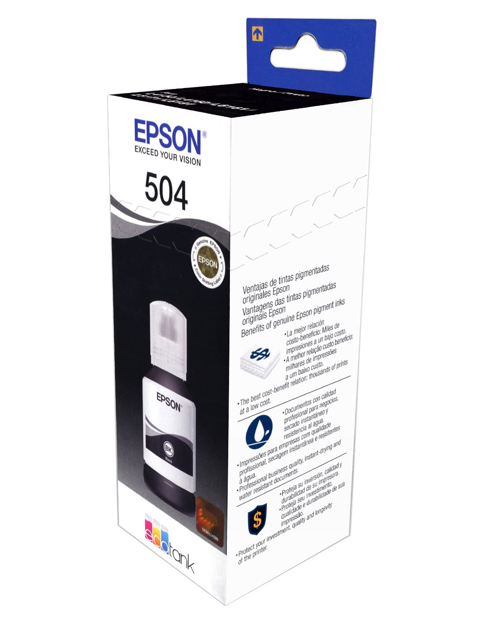 Botella de Tinta 504 negra 2