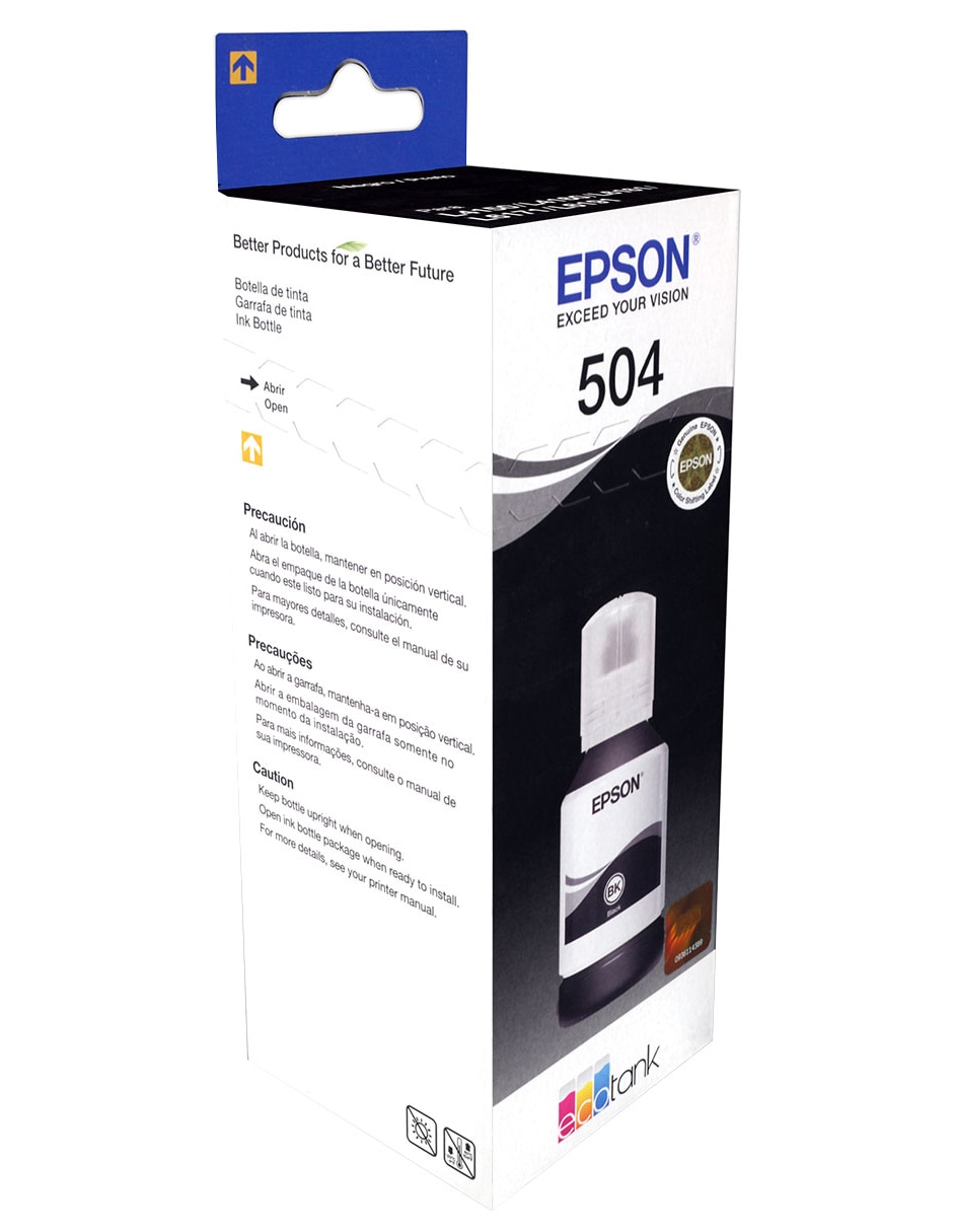 Botella de Tinta 504 negra 4