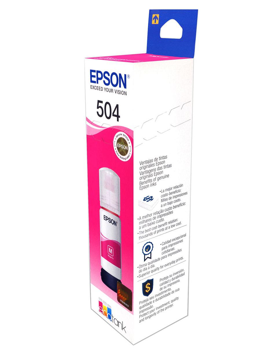 Botella de Tinta 504 magenta 3