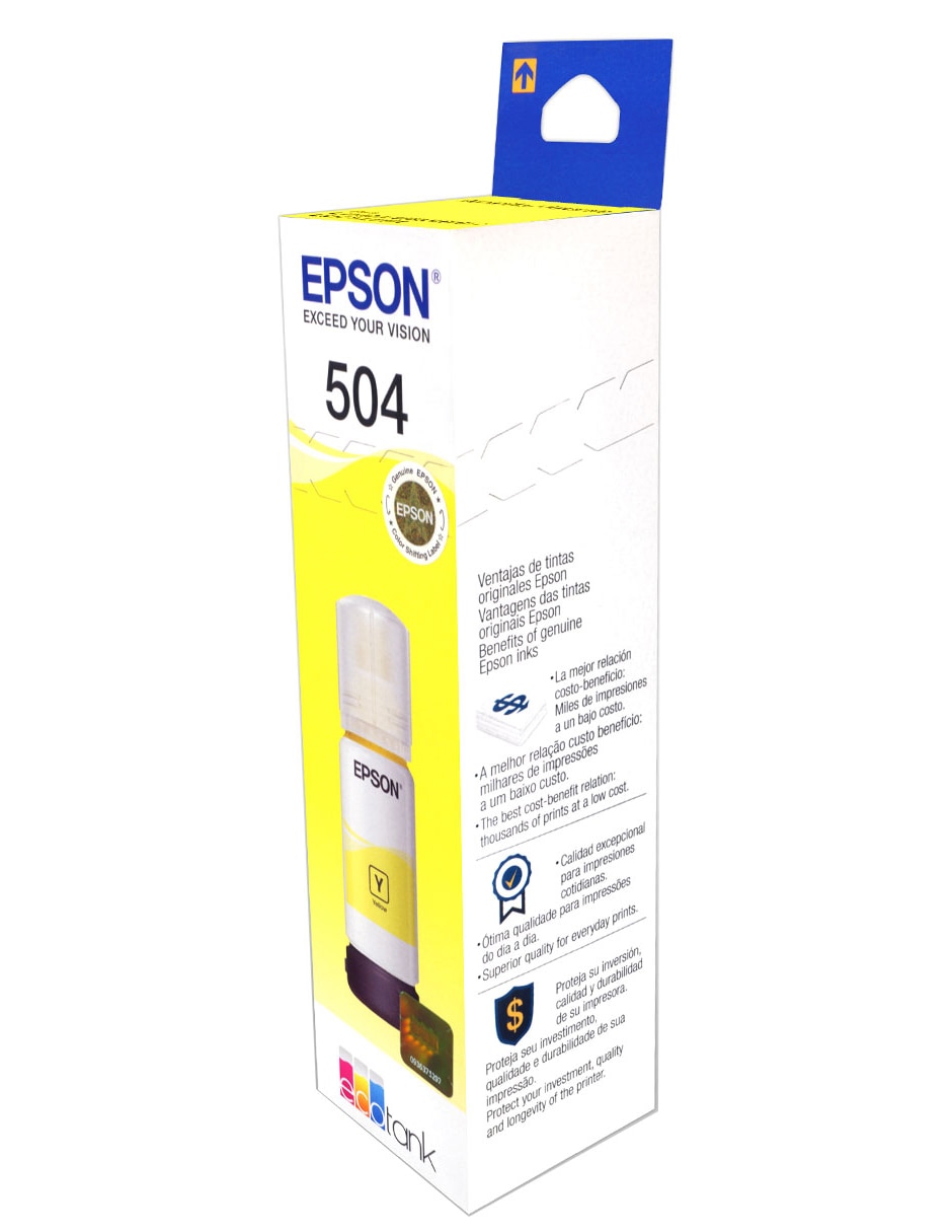 Botella de Tinta 504 amarillo brillante 2