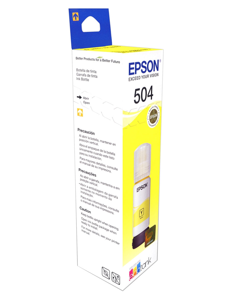 Botella de Tinta 504 amarillo brillante 4
